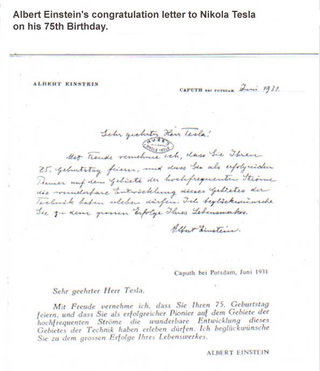 Illustration for article titled La opinión de Einstein sobre Nikola Tesla: cartas dirigidas
entre genios